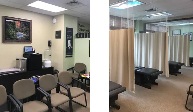 Active Chiropractic Care's examination room